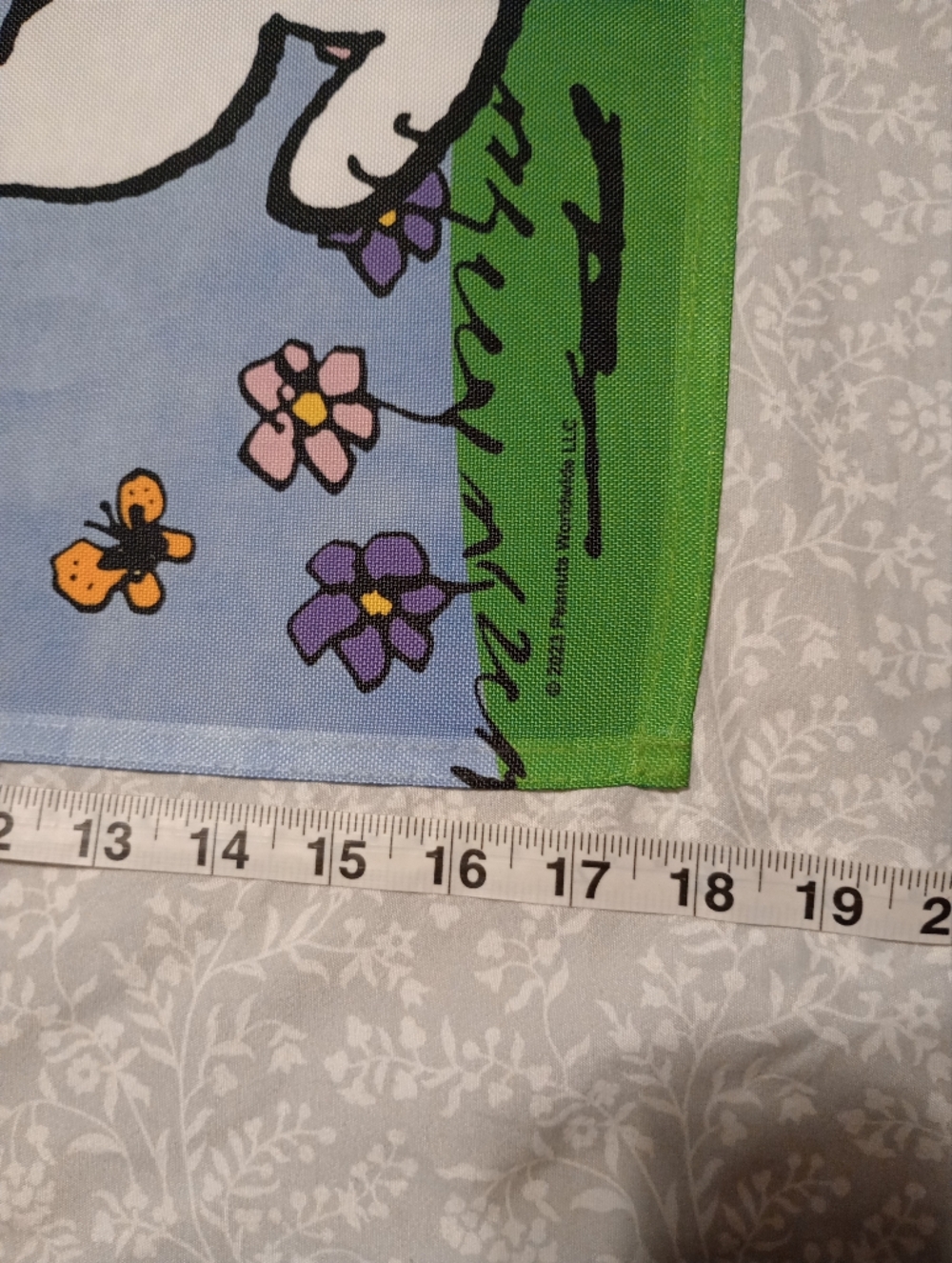 Peanuts Snoopy & Woodstock Summer Fun Garden Flag - Picture 3 of 4